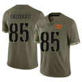 W.Commanders #85 Chig Okonkwo Player Olive Salute To Service Limited Home Game BALCE Stitched Jerseys