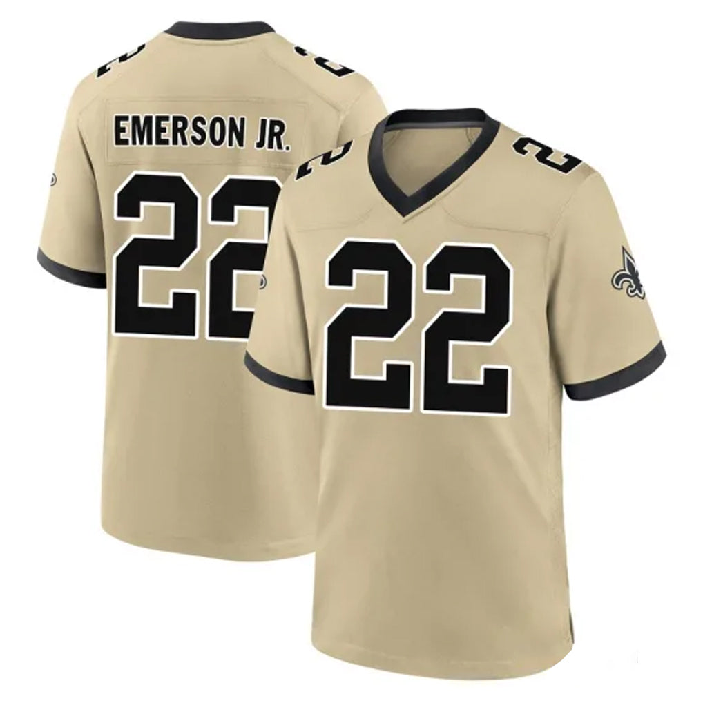 NO.Saints #22 Martin Emerson Jr. Player Gold Home Game BALCE Stitched Jerseys
