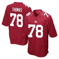 NY.Giants #78 Andrew Thomas Player Red Home Game BALCE Stitched Jerseys