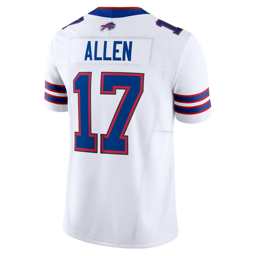 B.Bills #17 Josh Allen Player White Vapor F.U.S.E. Limited BALCE Stitched Jerseys