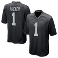 LV.Raiders #1 Tre Tucker Player Black Home Game BALCE Stitched Jerseys