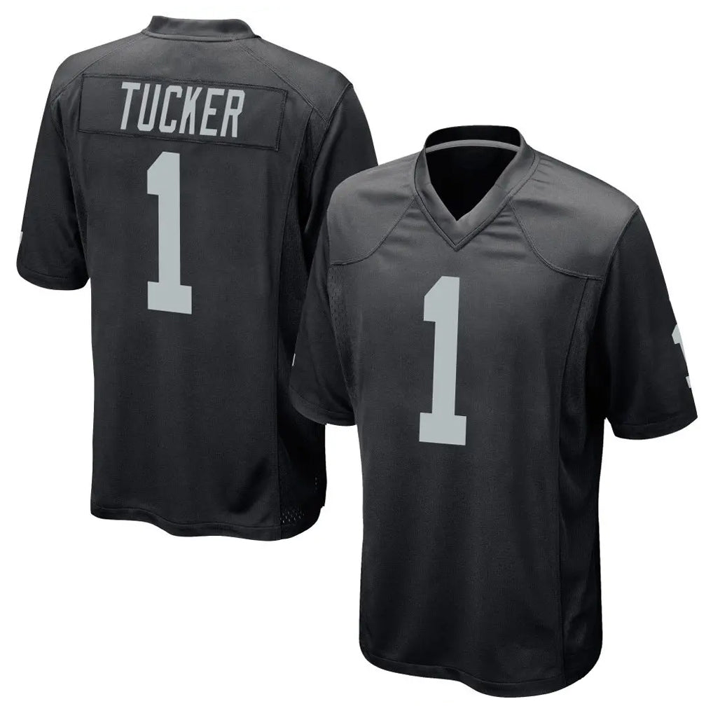 LV.Raiders #1 Tre Tucker Player Black Home Game BALCE Stitched Jerseys