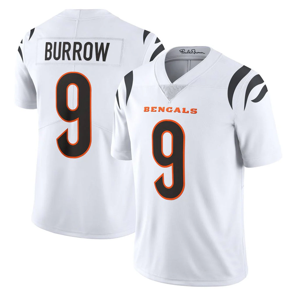 C.Bengals #9 Joe Burrow Player White Vapor Untouchable Limited Home Game BALCE Stitched Jerseys