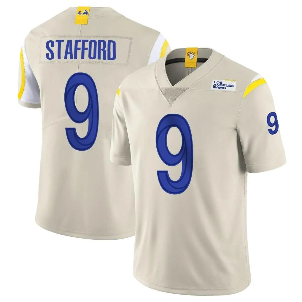 LA.Rams #9 Matthew Stafford Player Bone Limited Vapor Home Game BALCE Stitched Jerseys