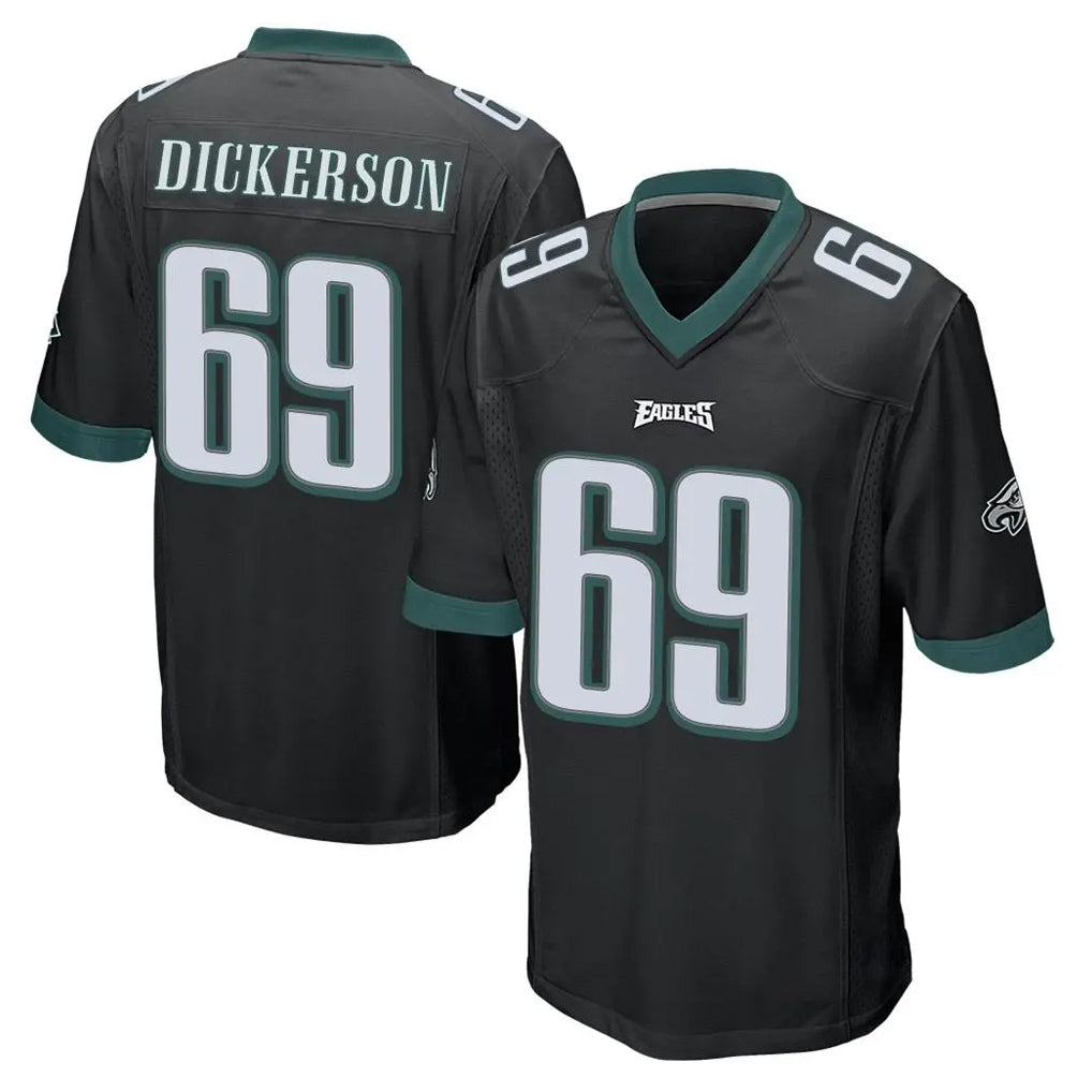 P.Eagles #69 Landon Dickerson Player Black Home Game BALCE Stitched Jerseys