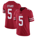 SF.49ers #5 Mike Evans Player Red Limited Vapor Untouchable Home Game BALCE Stitched Jerseys
