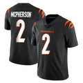 C.Bengals #2 Evan McPherson Player Black Vapor Untouchable Limited Home Game BALCE Stitched Jerseys