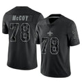 NO.Saints #78 Erik McCoy Player Black Limited Reflective Home Game BALCE Stitched Jerseys
