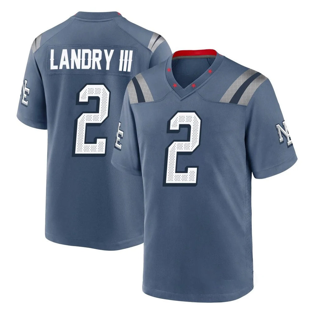 NE.Patriots #2 Harold Landry III Player Blue Rivalries Collection Home Game BALCE Stitched Jerseys