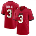 TB.Buccaneers #3 Rueben Bain Jr. Player Red Home Game BALCE Stitched Jerseys