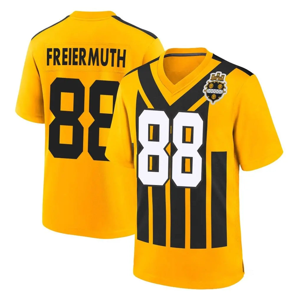 P.Steelers #88 Pat Freiermuth Player Gold Limited 1933 Throwback Home Game BALCE Stitched Jerseys