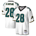 J.Jaguars #28 Fred Taylor?Player White Mitchell & Ness Legacy Home Game BALCE Stitched Jerseys