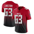 A.Falcons #63 Chris Lindstrom Player Red Vapor Untouchable Limited Home Game BALCE Stitched Jerseys