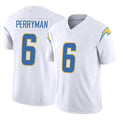 LA.Chargers #6 Denzel Perryman Player White Limited Vapor F.U.S.E. Home Game BALCE Stitched Jerseys