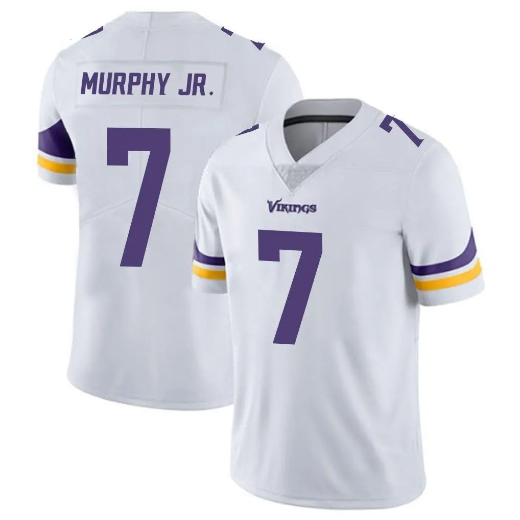 M.Vikings #7 Byron Murphy Jr. Player White Limited Vapor Untouchable Home Game BALCE Stitched Jerseys