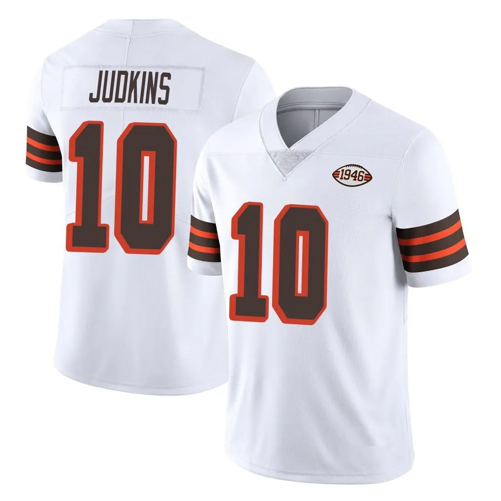 C.Browns #10 Quinshon Judkins Player White Limited  Vapor 1946 Collection Alternate Game BALCE Stitched Jerseys