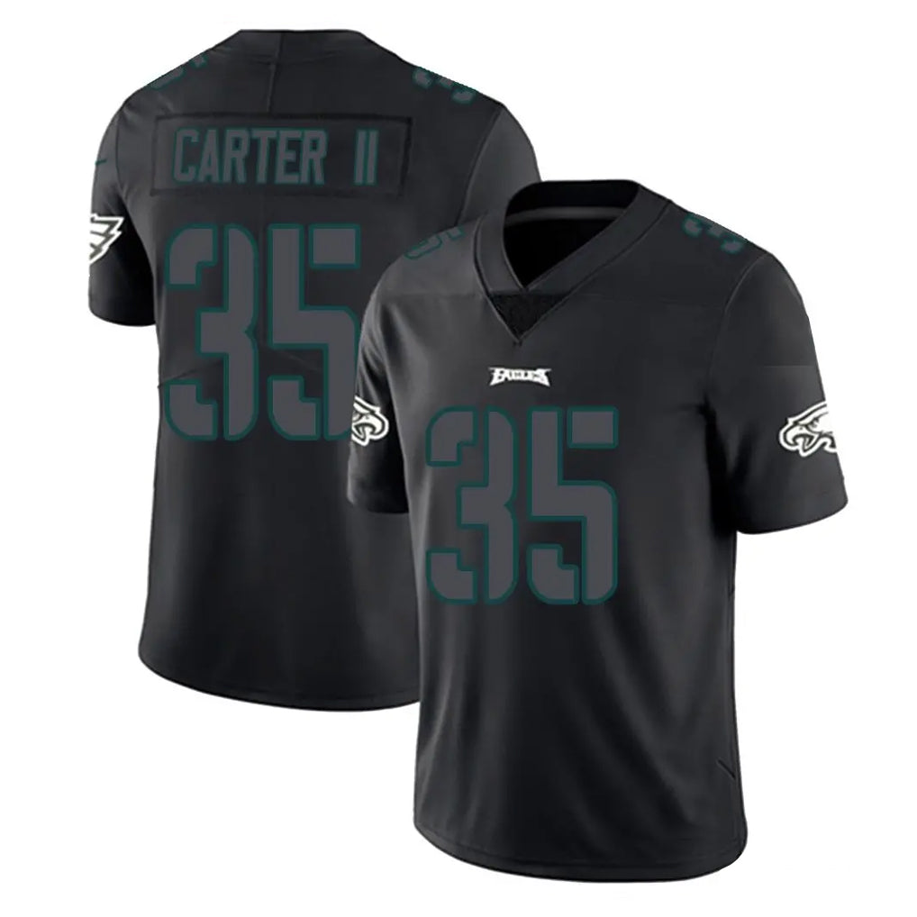 P.Eagles #35 Michael Carter II Player Limited Black Impact Home Game BALCE Stitched Jerseys