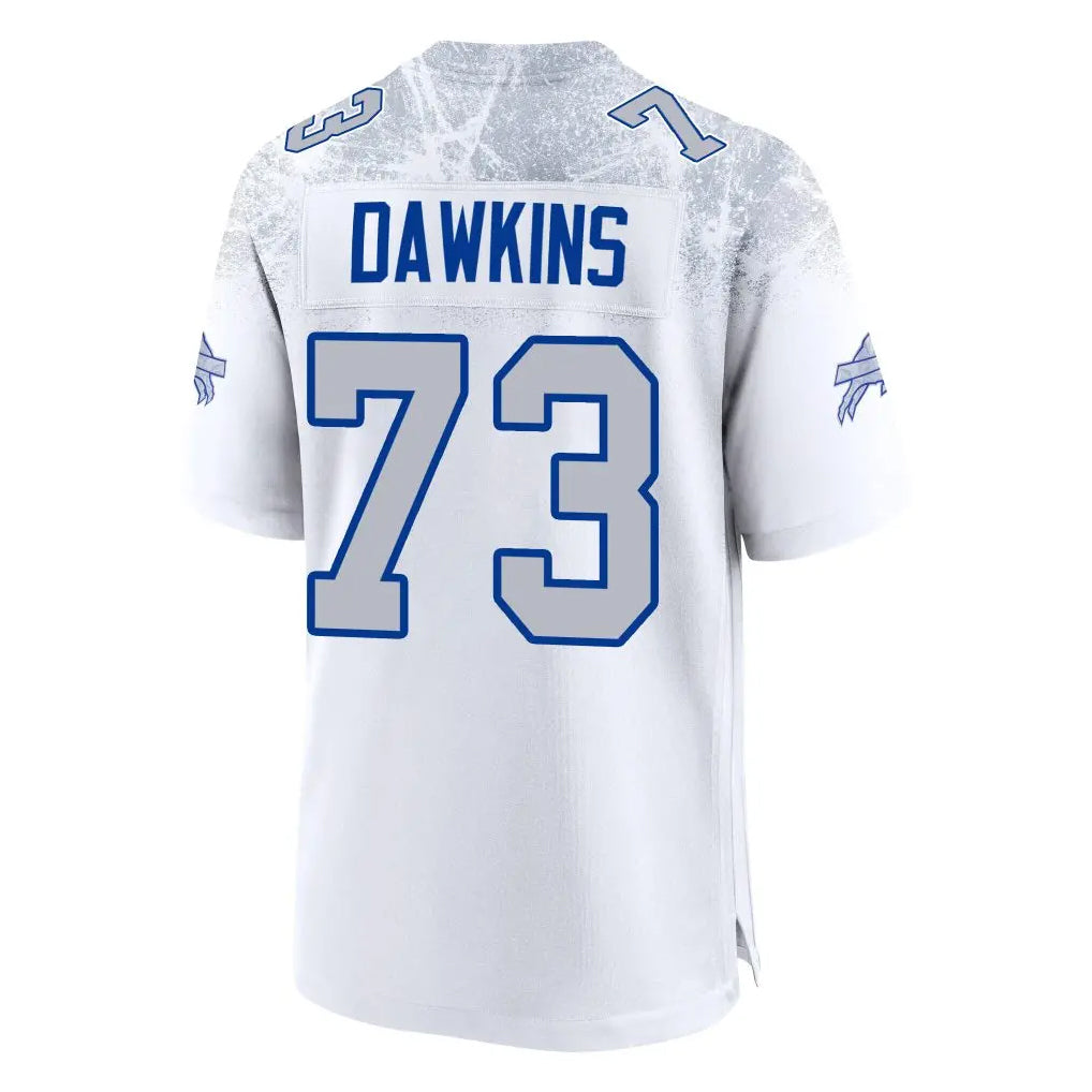 B.Bills #73 Dion Dawkins Benford Player White Rivalries Collection Limited BALCE Stitched Jerseys