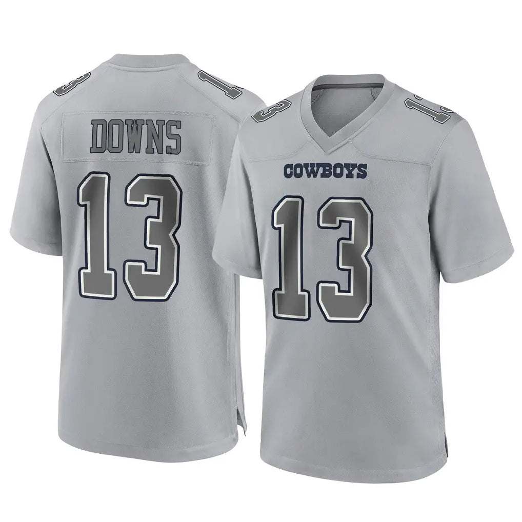 D.Cowboys #13 Caleb Downs Player Gray Atmosphere Fashion Home Game BALCE Stitched Jerseys