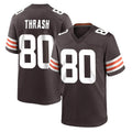 C.Browns #80 Jamari Thrash Player Brown Home Game BALCE Stitched Jerseys