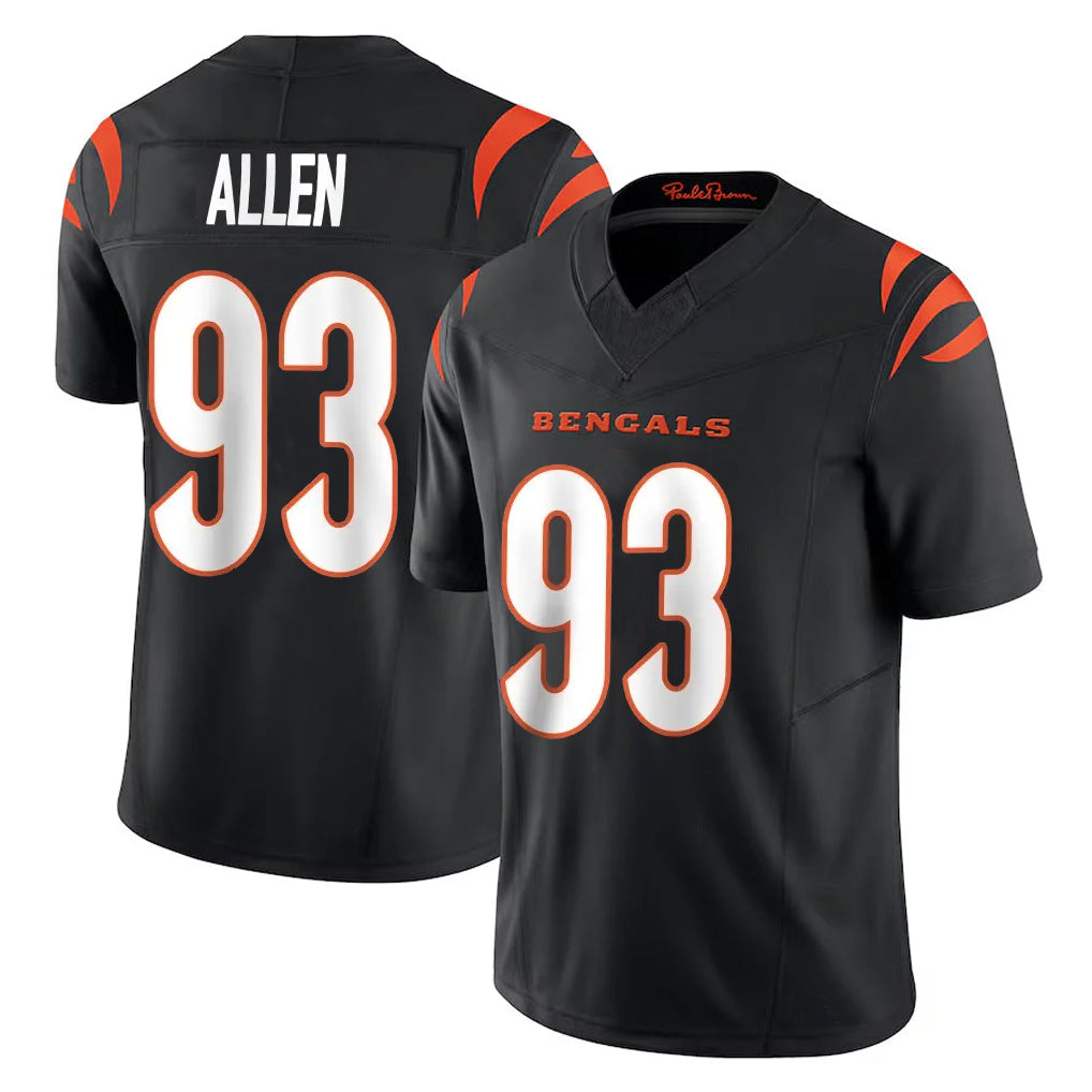 C.Bengals #93 Jonathan Allen Player Black Vapor F.U.S.E. Limited Home Game BALCE Stitched Jerseys
