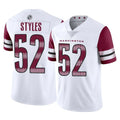 W.Commanders #52 Sonny Styles Player White Limited Vapor Home Game BALCE Stitched Jerseys