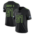 S.Seahawks #91 Byron Murphy II Player Black Impact Limited Home Game BALCE Stitched Jerseys