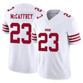 SF.49ers #23 Christian McCaffrey Player White Limited Vapor F.U.S.E. Home Game BALCE Stitched Jerseys