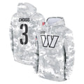 W.Commanders #3 Stefon Diggs Player Arctic Camo Limited Salute to Service Pullover Hoodies Game BALCE Stitched Jerseys