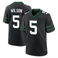 NY.Jets #5 Garrett Wilson Player Black Legacy Home Game BALCE Stitched Jerseys