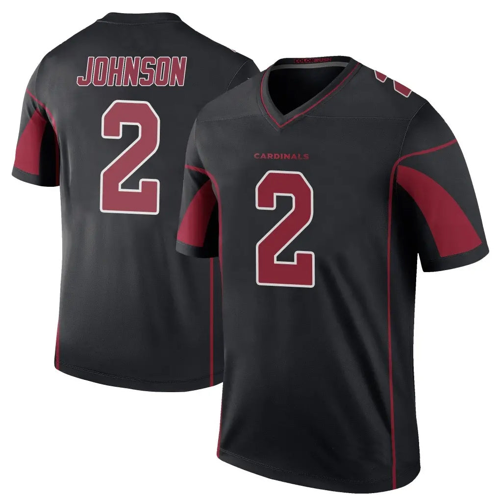 A.Cardinals #2 Will Johnson Player Black Color Rush Vapor Limited Untouchable BALCE Stitched Jerseys