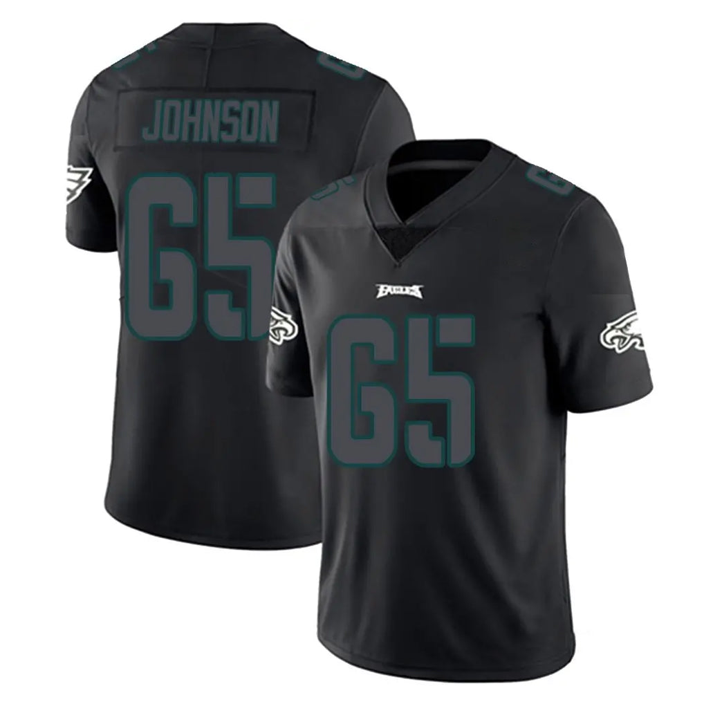 P.Eagles #65 Lane Johnson Player Limited Black Impact Home Game BALCE Stitched Jerseys