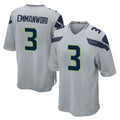 S.Seahawks #3 Nick Emmanwori Player Gray Home Game BALCE Stitched Jerseys