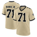 NO.Saints #71 Kelvin Banks Jr. Player Gold Home Game BALCE Stitched Jerseys