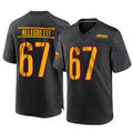 W.Commanders #67 Nick Allegretti Player Black Home Game BALCE Stitched Jerseys