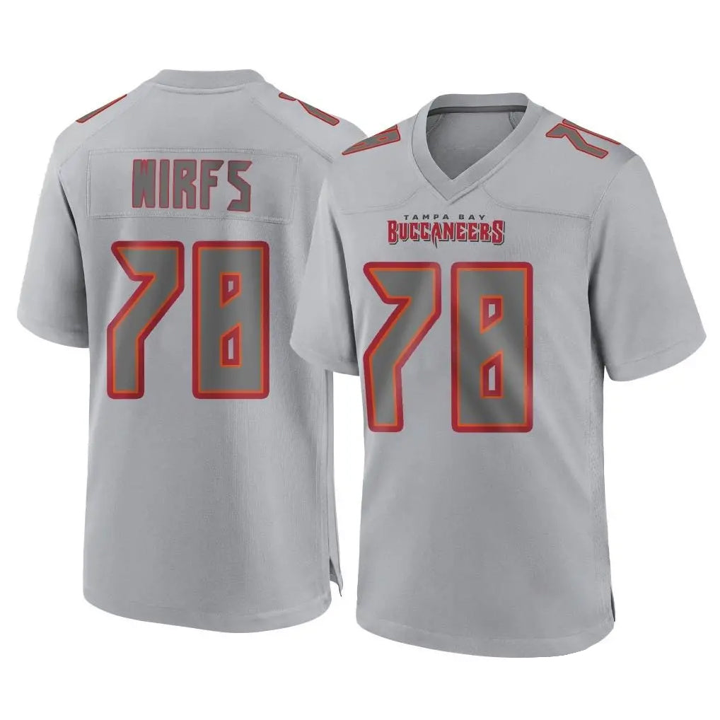 TB.Buccaneers #78 Tristan Wirfs Player Gray Atmosphere Fashion Home Game BALCE Stitched Jerseys