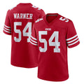 SF.49ers #54 Fred Warner Player Red Game Home BALCE Stitched Jerseys