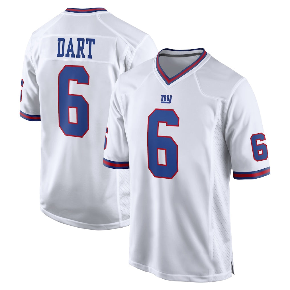 NY.Giants #6 Jaxson Dart Player White Game Home BALCE Stitched Jerseys