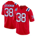 NE.Patriots #38 Rhamondre Stevenson Player Red Home Game BALCE Stitched Jerseys