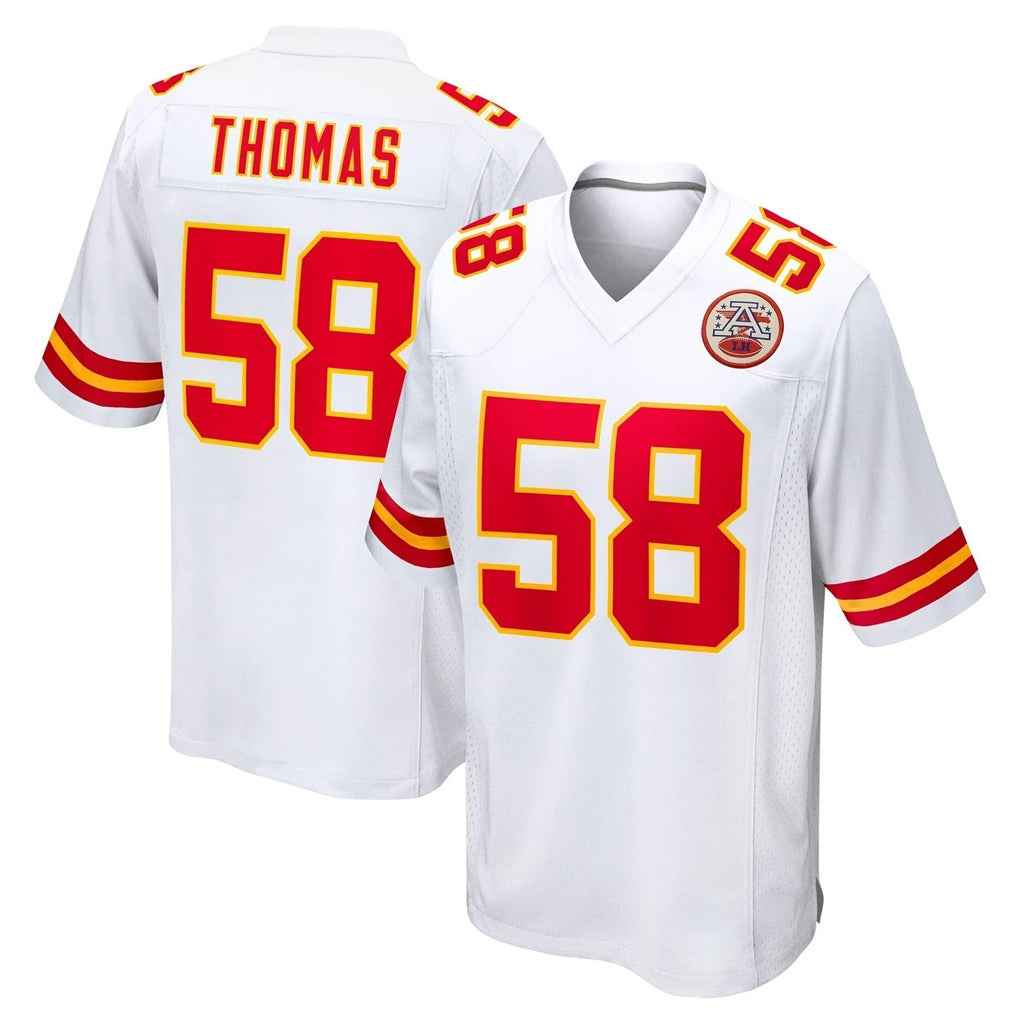 KC.Chiefs #58 Derrick Thomas Player White Home Game BALCE Stitched Jerseys