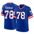 NY.Giants #78 Andrew Thomas Player Royal Classic Home Game BALCE Stitched Jerseys