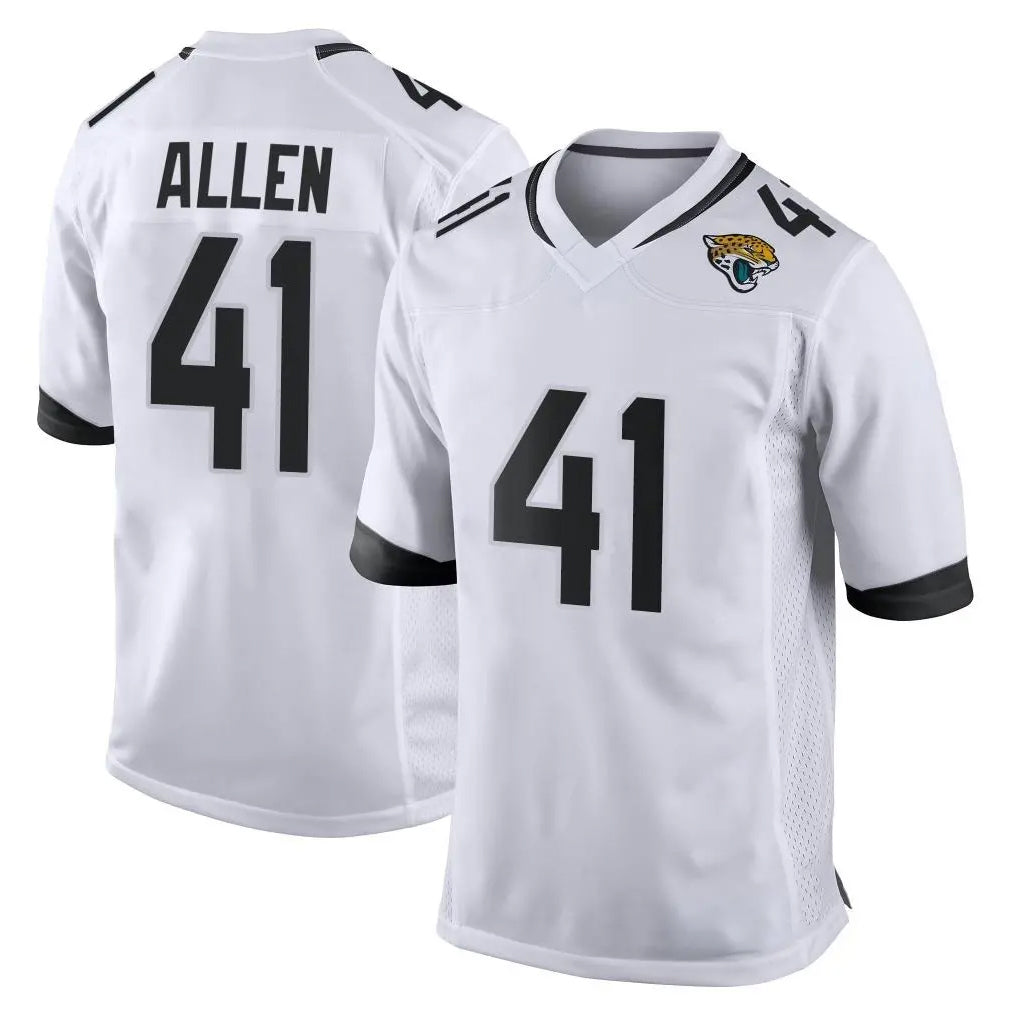 J.Jaguars #41 Josh Hines-Allen Player White Home Game BALCE Stitched Jerseys