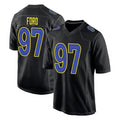 LA.Rams #97 Poona Ford Player Black Fashion Limited Home Game BALCE Stitched Jerseys