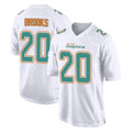 M.Dolphins #20 Jordyn Brooks Player White Fashion Home Game BALCE Stitched Jerseys