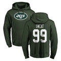 NY.Jets #99 T'Vondre Sweat Player Green LOGO Pullover Hoodies Limited Game BALCE Stitched Jerseys