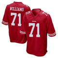 SF.49ers #71 Trent Williams Player Red Home Game BALCE Stitched Jerseys