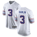 B.Bills #3 Damar Hamlin Player White Alternate Game BALCE Stitched Jerseys