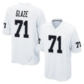 LV.Raiders #71 DJ Glaze Player White Home Game BALCE Stitched Jerseys