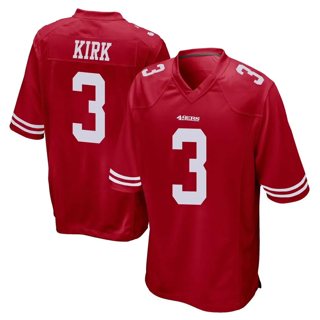 SF.49ers #3 Christian Kirk Player Red Home Game BALCE Stitched Jerseys