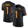 W.Commanders #1 Rachaad White Player Black Limited Vapor F.U.S.E. Home Game BALCE Stitched Jerseys
